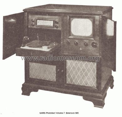 585; Emerson Radio & (ID = 1280173) TV Radio