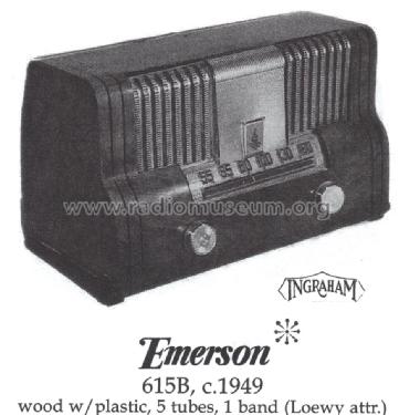 615 CH= 120001B; Emerson Radio & (ID = 1412308) Radio