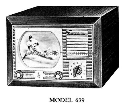 639 Ch= 120103B; Emerson Radio & (ID = 1187080) Televisión