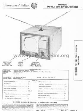 639 Ch= 120103B; Emerson Radio & (ID = 1490757) Television