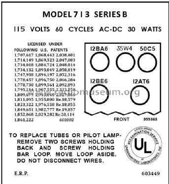 713A ; Emerson Radio & (ID = 2889710) Radio