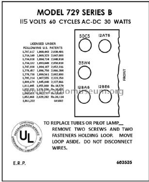 729B Ch= 120170-B; Emerson Radio & (ID = 2865154) Radio