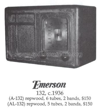 A-132 Ch= A; Emerson Radio & (ID = 1410942) Radio