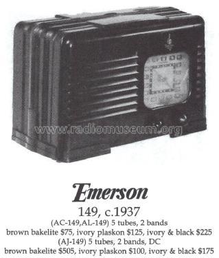 AJ-149 Ch= AJ; Emerson Radio & (ID = 1410963) Radio