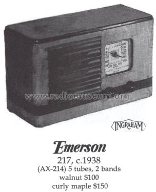 AX-217 Ch= AX; Emerson Radio & (ID = 1411718) Radio