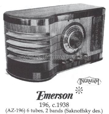 AZ196 Ch= AZ; Emerson Radio & (ID = 1411695) Radio