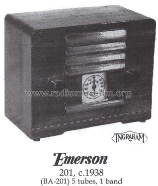 BA201 BA; Emerson Radio & (ID = 1411704) Radio