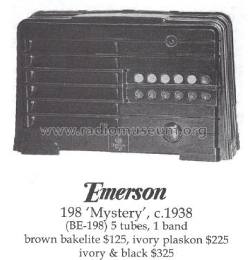 BE198 Ch= BE; Emerson Radio & (ID = 1411699) Radio