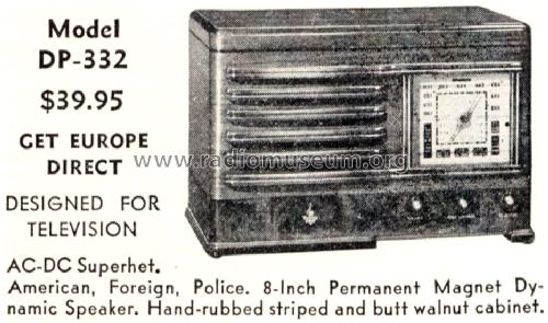 DP-332 Ch= DP; Emerson Radio & (ID = 1416893) Radio