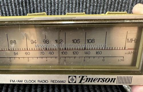 FM/AM Clock Radio RED5662; Emerson Radio & (ID = 2912543) Radio