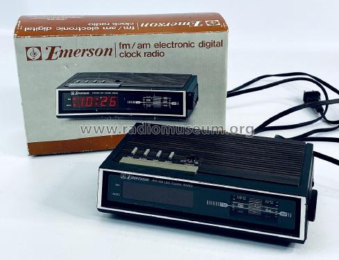 FM/AM Electronic Digital Clock Radio RED 5500 B; Emerson Radio & (ID = 2857578) Radio