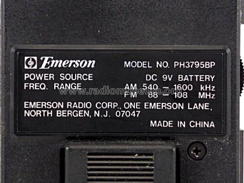 PH3795BP ; Emerson Radio & (ID = 2228576) Radio