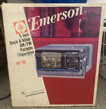 Portable AC/DC TV/FM/AM VR36; Emerson Radio & (ID = 2828117) TV Radio