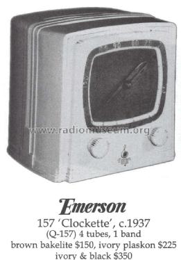 Q-157 Ch= Q; Emerson Radio & (ID = 1410966) Radio