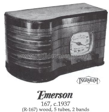 R-167 Ch= R; Emerson Radio & (ID = 1410974) Radio