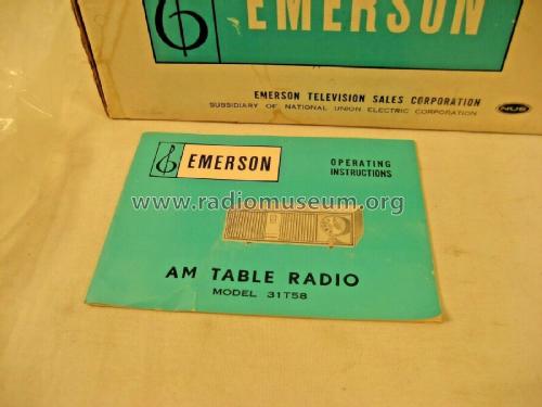 Solid State 31T58; Emerson Radio & (ID = 2480100) Radio