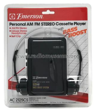 Stereo Radio Cassette Player AC2125CS; Emerson Radio & (ID = 2980975) Radio