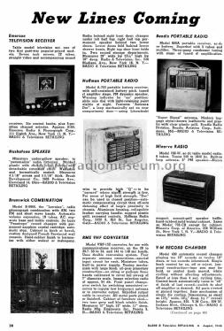 Television Receiver ; Emerson Radio & (ID = 1138368) Television