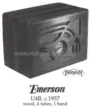 U4B Ch= U4B; Emerson Radio & (ID = 1412681) Radio