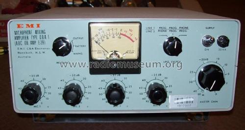 Microphone Mixing Amplifier OBA1; EMI E.M.I. Australia (ID = 2405897) Ampl/Mixer