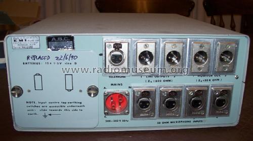 Microphone Mixing Amplifier OBA1; EMI E.M.I. Australia (ID = 2405898) Ampl/Mixer