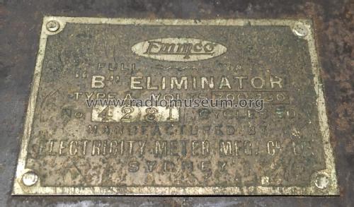 Emmco 'B' Eliminator Type A; Emmco Sydney (ID = 2932830) Power-S