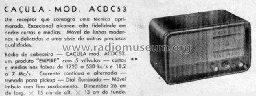 Caçula ACDC53; Empire Indústria (ID = 1894688) Radio