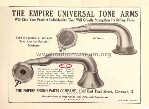 Universal Tone Arm Pivot Base; Empire Phono Parts (ID = 2889607) Microphone/PU