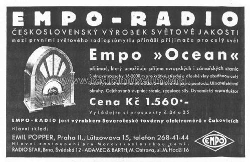 Ocean ; EMPO, Severoceska (ID = 76582) Radio