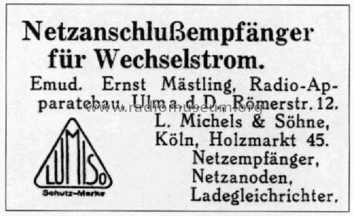 Lumiso NE29 ; Emud, Ernst Mästling (ID = 836991) Radio