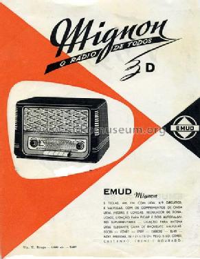 Mignon 3D-W; Emud, Ernst Mästling (ID = 445573) Radio