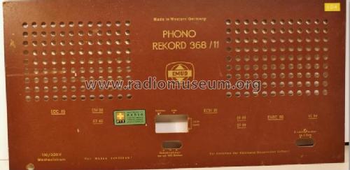 Phono Rekord 368/11; Emud, Ernst Mästling (ID = 1671054) Radio