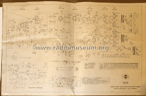 Radio-Phono-Console 1011; Emud, Ernst Mästling (ID = 2586205) Radio