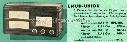 Radio Union 1 ; Emud, Ernst Mästling (ID = 2398782) Radio