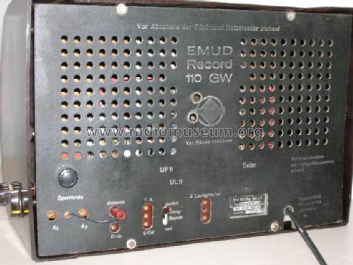 Record 110-GW; Emud, Ernst Mästling (ID = 358939) Radio