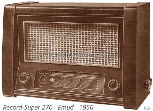 Record-Super 270-GW; Emud, Ernst Mästling (ID = 208) Radio