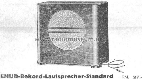 Rekord-Lautsprecher-Standard ; Emud, Ernst Mästling (ID = 1541068) Speaker-P