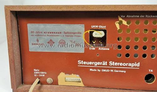 Steuergerät Stereorapid ; Emud, Ernst Mästling (ID = 1824253) Radio