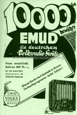 Volksradio W2L; Emud, Ernst Mästling (ID = 1725652) Radio