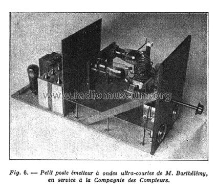 Poste émetteur ondes ultra-courtes pour télévision; Emyradio, Réné Barth (ID = 1835584) Commercial Tr