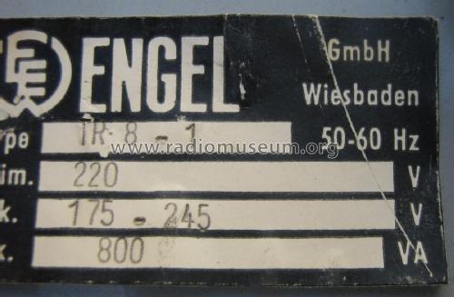 Regel-Trenntransformator TR8-1; Engel GmbH FEM, HSGM (ID = 2527488) Equipment
