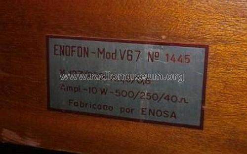 Enofón V67; Enosa, Empresa (ID = 3006443) Radio