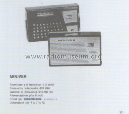 Miniver ; ERA E.R.A. Officine (ID = 2751572) Radio