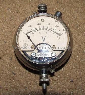 Taschenvoltmeter 10 V / 100 V; Guggenheimer, Dr.S., (ID = 505552) Ausrüstung