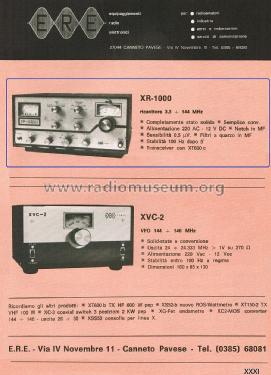 Ricevitore 3,3 - 144 MHz XR-1000; ERE; Stradella PV (ID = 2831070) Amat TRX