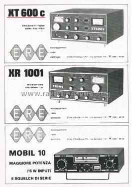 Trasmettitore SSB-CW-FSK XT 600 c; ERE; Stradella PV (ID = 2814370) Amateur-T