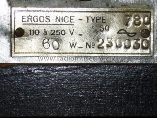 Ergos 780; Radio-Célard, Ergos, (ID = 421083) Radio