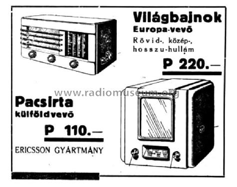 Világbajnok ; Ericsson, Magyar (ID = 2722018) Radio