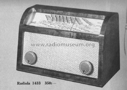 Radiola 1433V; Ericsson L.M., (ID = 246691) Radio