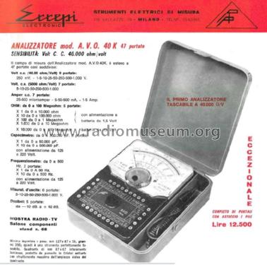 Analizzatore A.V.O. 40K; Errepi Electronic S. (ID = 3062147) Equipment